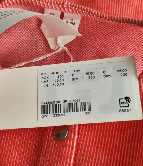 Arket бавовняна сукня сарафан із джерсі на кнопках 2-6 М/62-68 см