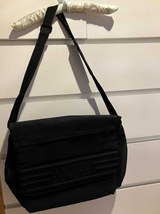 Torba – teczka na laptopa i dokumenty, czarna, Enrico Benetti