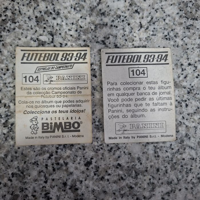 Cromo Bimbo futebol