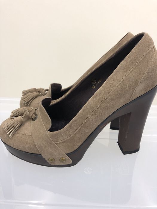 Sapatos Senhora Camurça Pepe Jeans 36 Cinza Camel