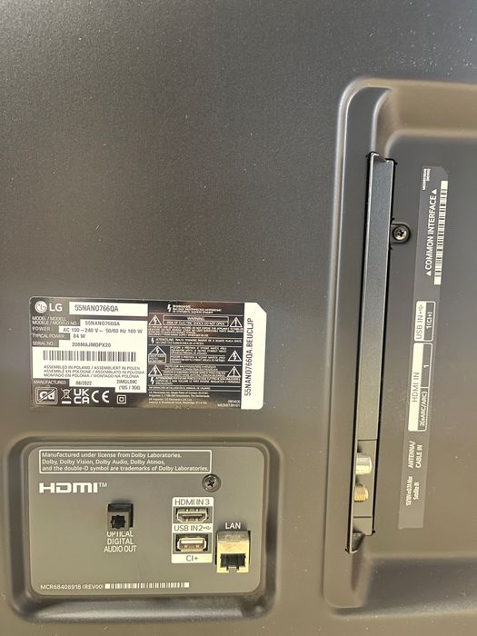 Televisão LG 66” Nanocell