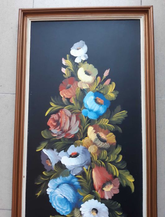 Quadro Antigo, Pintura a óleo sobre madeira, grandes dimensões