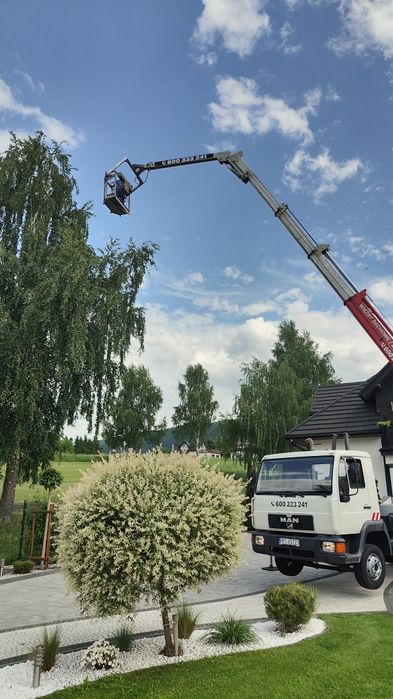 Dźwig dekarski 32m plus zwyżka, chwytak do dachówki, stół połaciowy