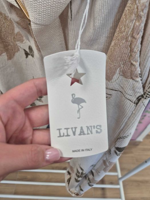 Spodnie livans struks beżowe