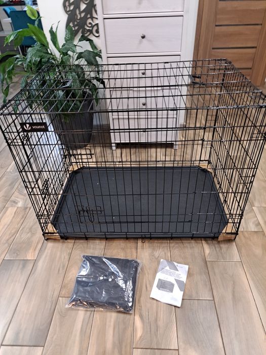 Przenośna składana klatka XL z Pokrowcem