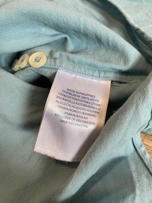 Koszula męska Ralph Lauren Logo haft M slimfit niebieski old money shirt