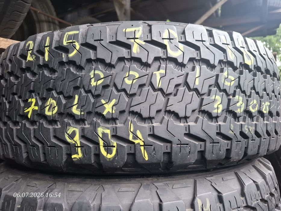 Sprzedam 2 opony letnie używane Goodyear wrangler