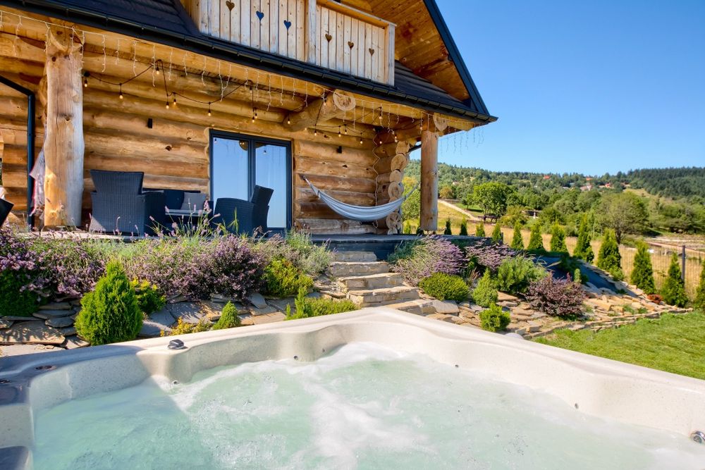Domek w górach balia JACUZZI SAUNA KOMINEK chata na wakacje dom góralski naweekendy gorąca bania