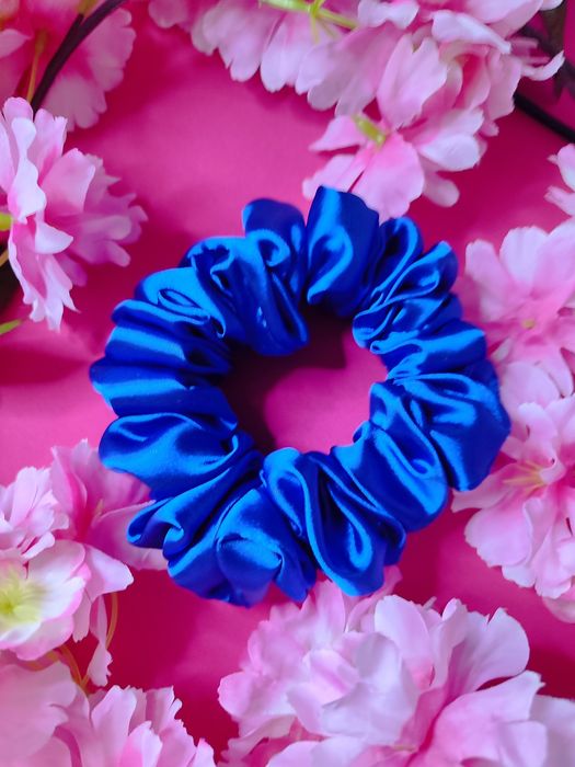 Scrunchie do włosów rozm L Satyna Chaber