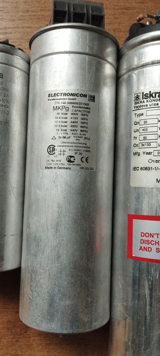 Конденсаторы косинусные пусковые идр. Ele