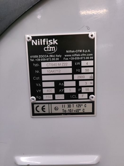 Nilfisk cfm CTS40 Odkurzacz Przemysłowy Klasa Pyłów M Sucho Mokro