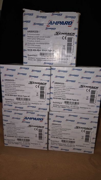 Wyłącznik różnicowoprądowy RCCB 40A 4pol 30mA Typ C