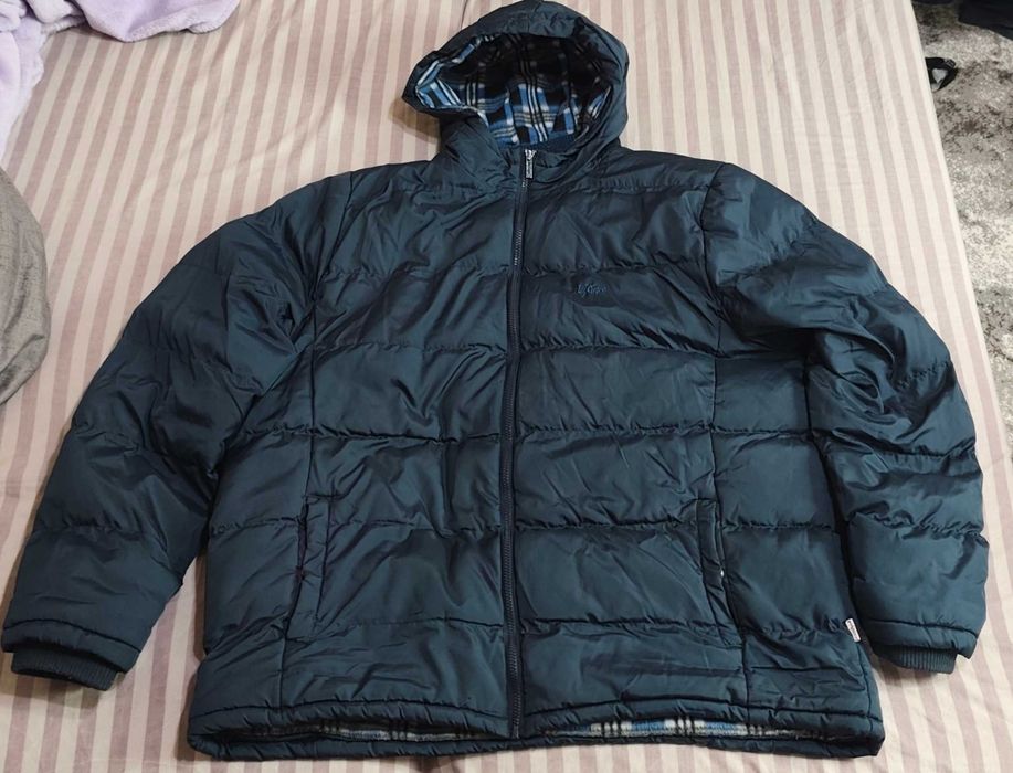 Мужская зимняя куртка Lee Cooper Two Zip Padded Jacket Navy