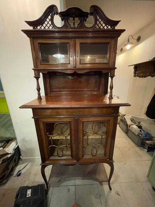 Stylowy kredens retro vintage drewniany