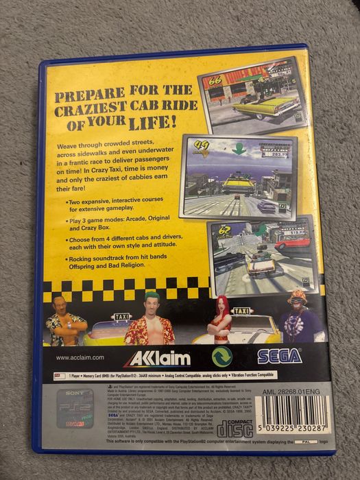 Gra crazy TAXI PS2