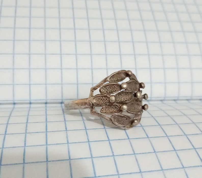 Кольцо колечко. Серебро 925 проба. Размер 18. СССР