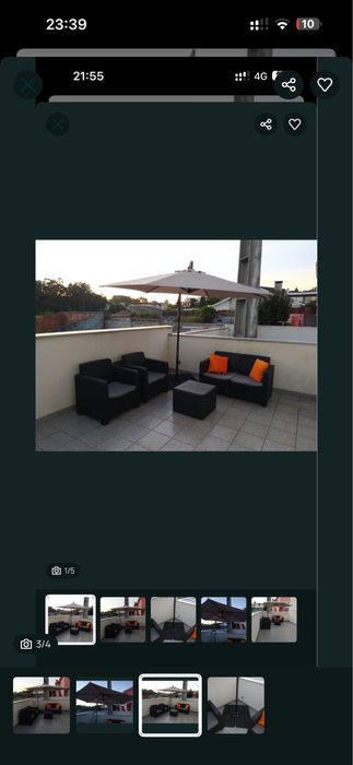 Sofás de exterior ou interior mobiliário 4 lugares