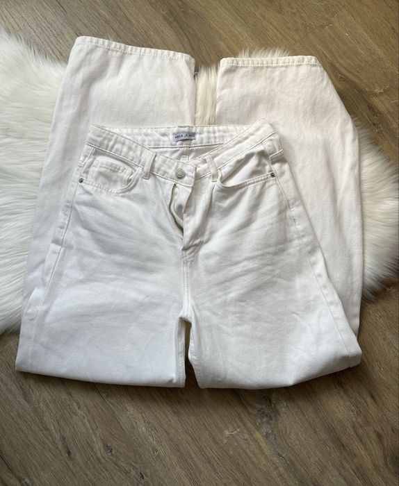 Білі джинси wide leg ,