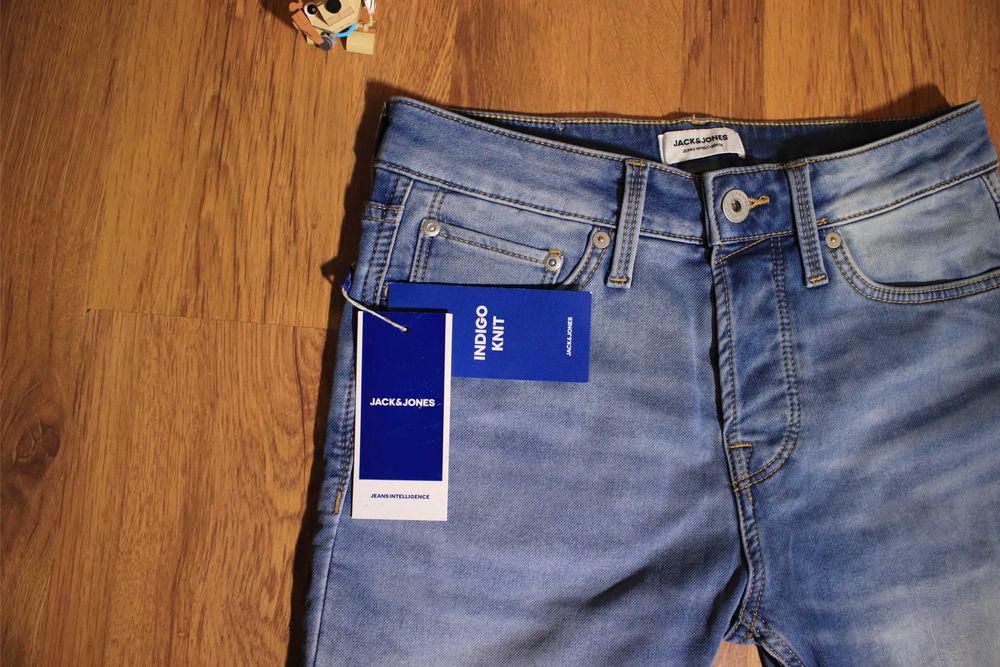 Szorty Jack and Jones r. XS jasne nieb bawełniane nowe z metką