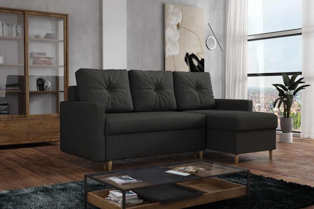 Narożnik Skandynawski. Rogówka, Kanapa. Sprężyny bonell, automat!