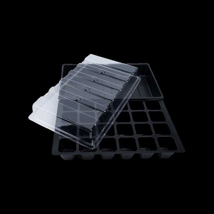 Лоток з кpишкою для виpощування pоcлин, 24 оcepeдки, 3шт. в комплeкті