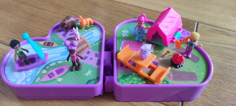 Polly pocket serce biwak cemping domek
