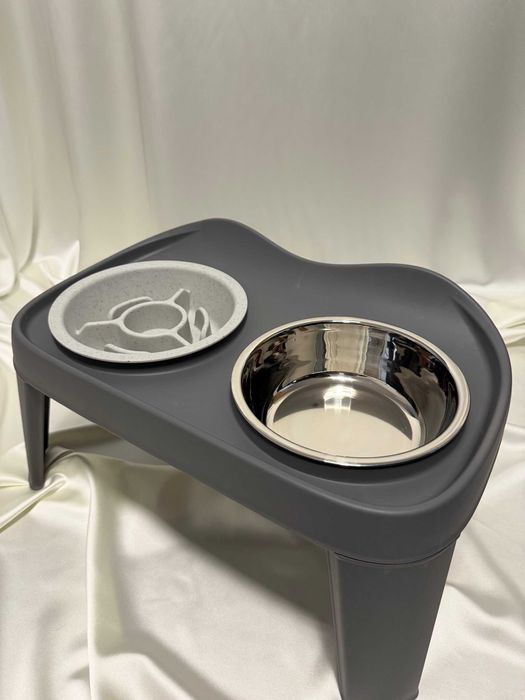 Stojak z miskami dla psa 2w1 Rozmiar L