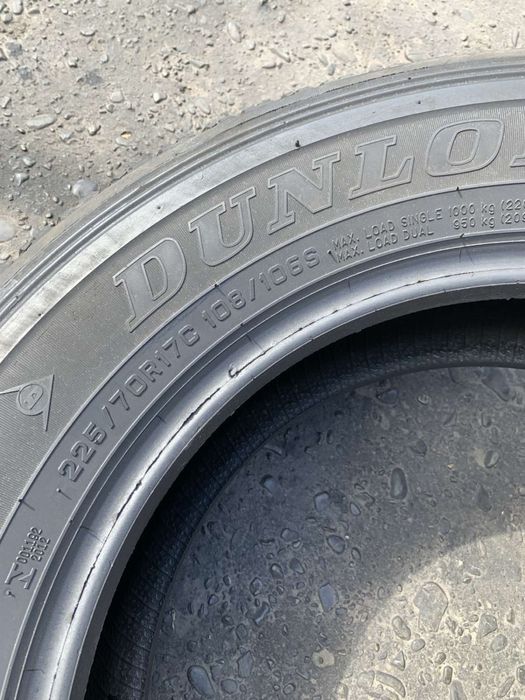 Шини 225/70 R17C пара Dunlop 2022р літо 6,4мм