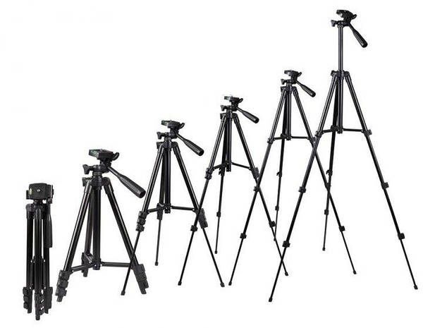 Штатив напольный Tripod 3120A для фотоаппарата, телефона, камеры Черн