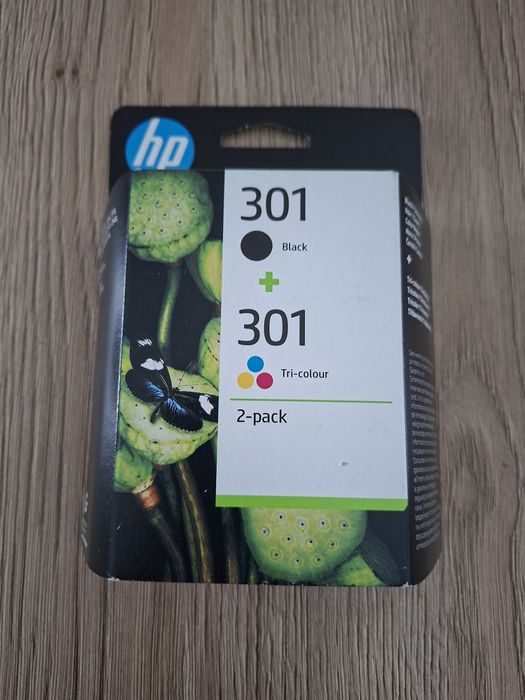 Tusze HP301 czarny + kolorowy zestaw