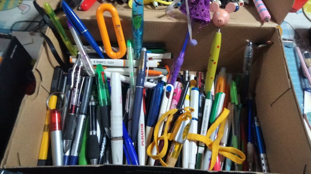 Coleção de canetas/esferográficas