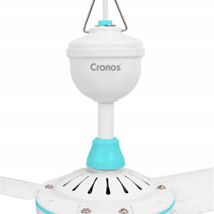 Стельовий вентилятор Cronos 70 см білий  + таймер + пульт дистанційного керування