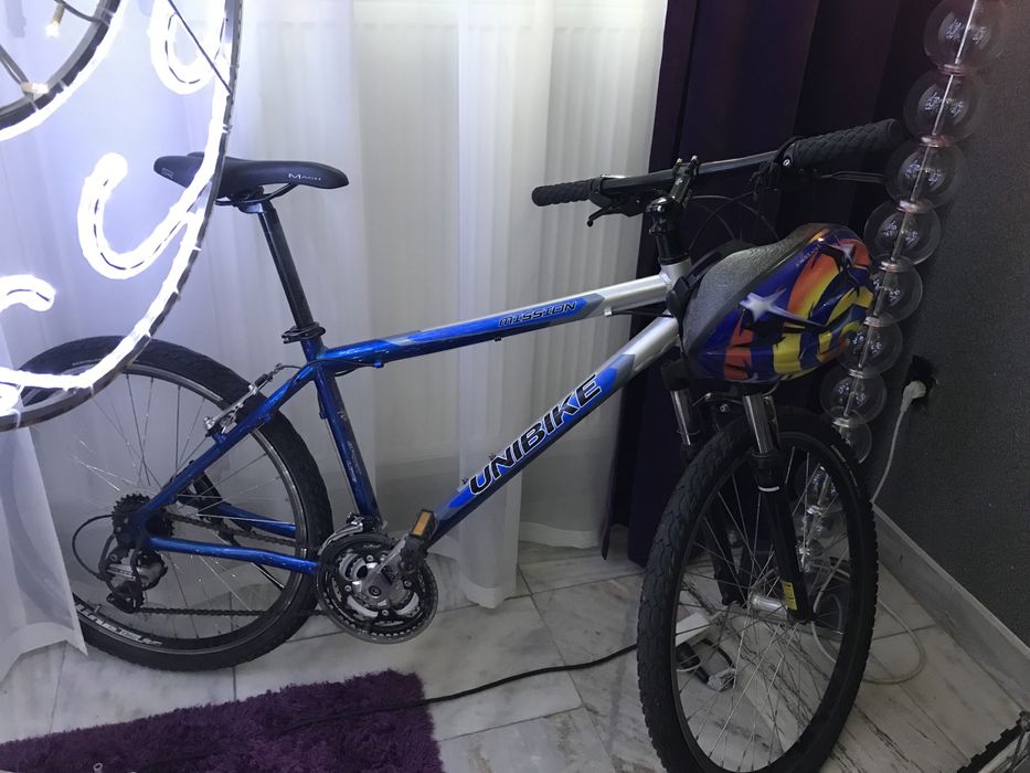 Rower  Unibike niebieski i czerwony
