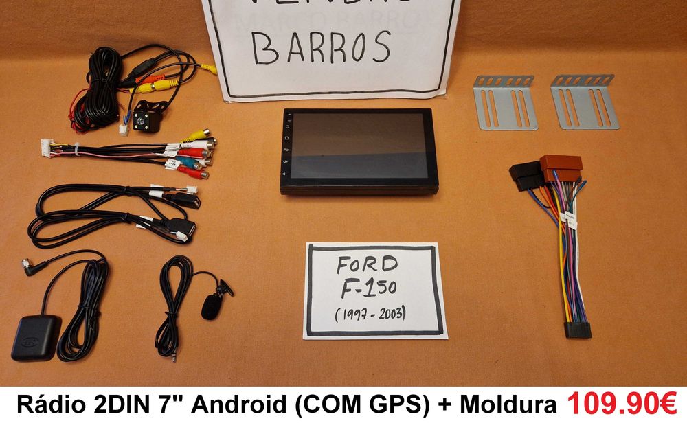 (NOVO) Rádio 2DIN • FORD F-150 (De 1997 a 2011) • Android GPS [4+64GB]