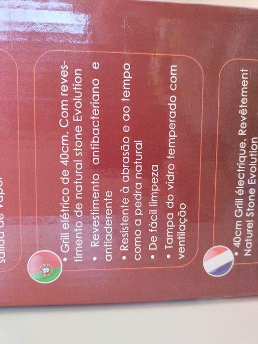 Panela grill elétrico 40cm novo