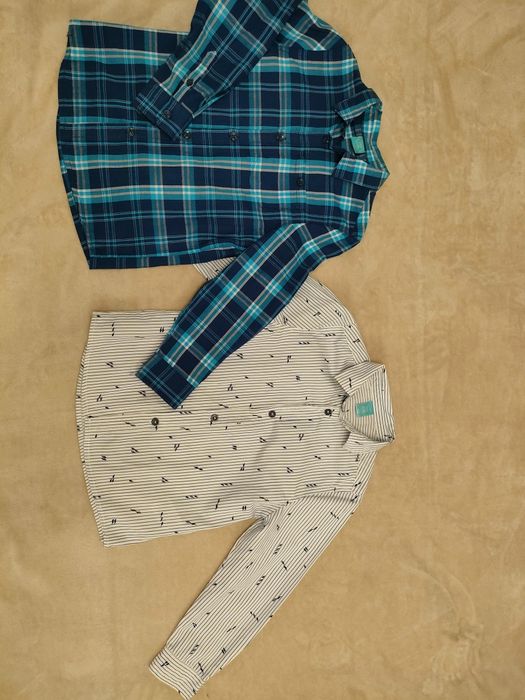 Dwie koszule rozm. 122 stan idealny