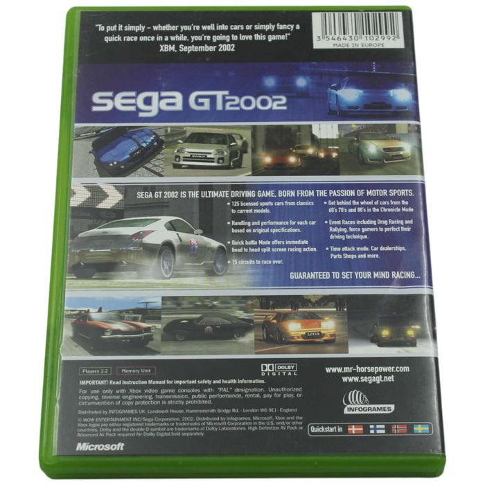 Sega GT 2002 Xbox Classic