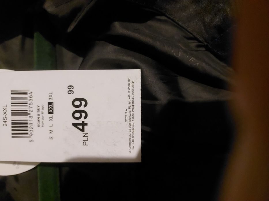 Kurtka puchowa zimowa CIEPŁA 4F