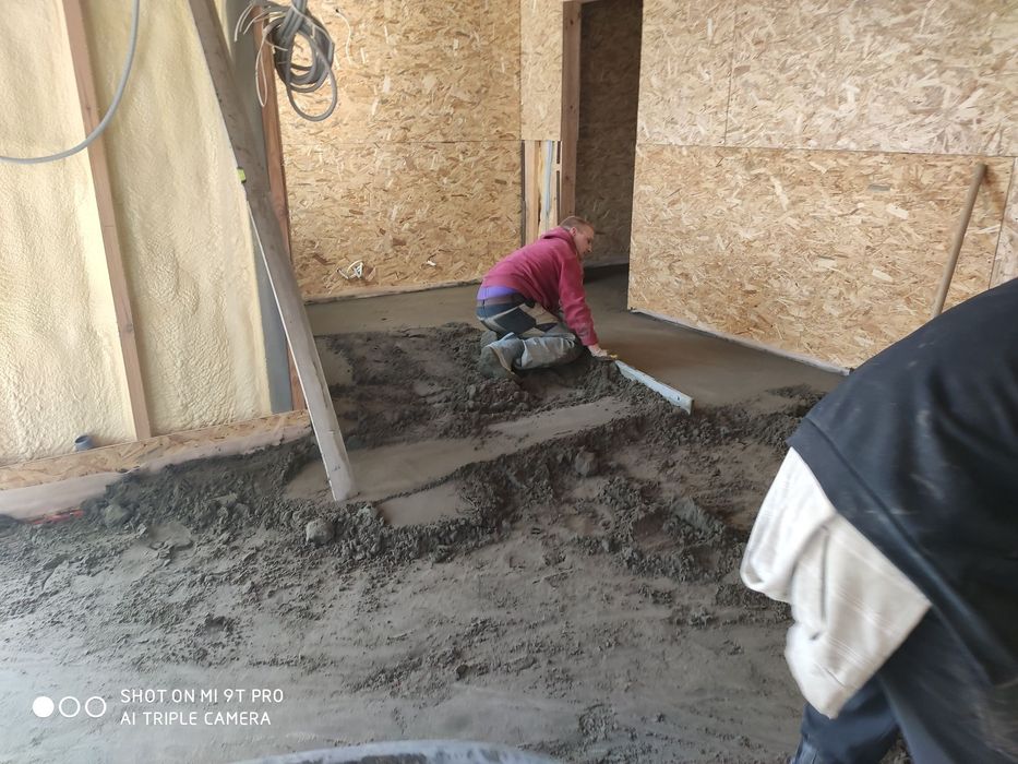 Полусухая, Машинная стяжка пола. Качество, гарантия