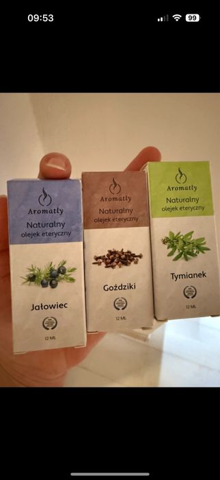 Naturalne olejki eteryczne marki Aromatly, komplet
