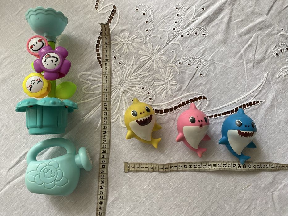 Ігровий набір для вани басейну baby shark квітка водоспад гра Фейсики автомат хваталка