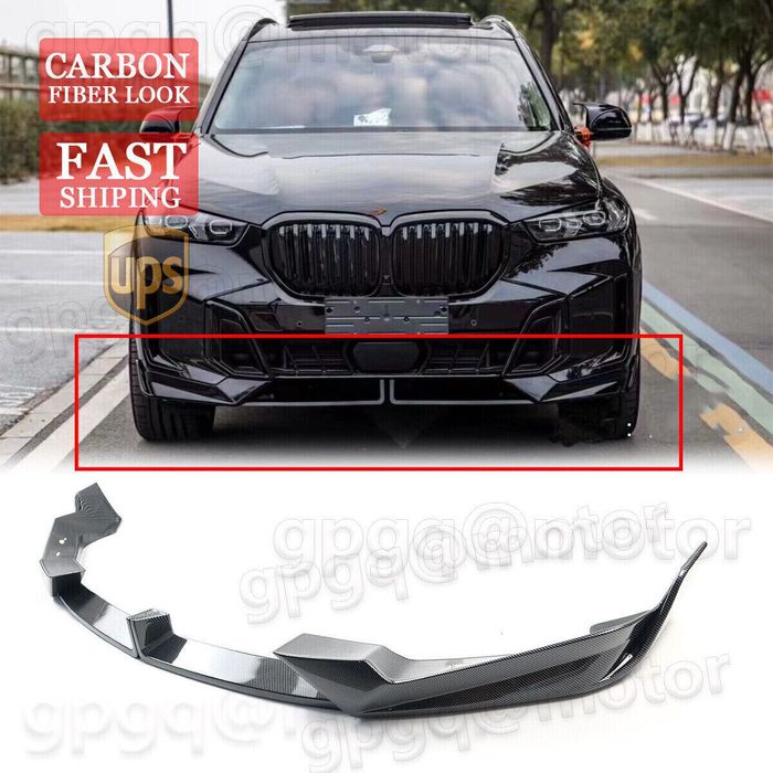 Губа БМВ Х5 Г05 губа на передний бампер BMW X5 G05 накладка бампера сплитер обвес х5 юбка элерон