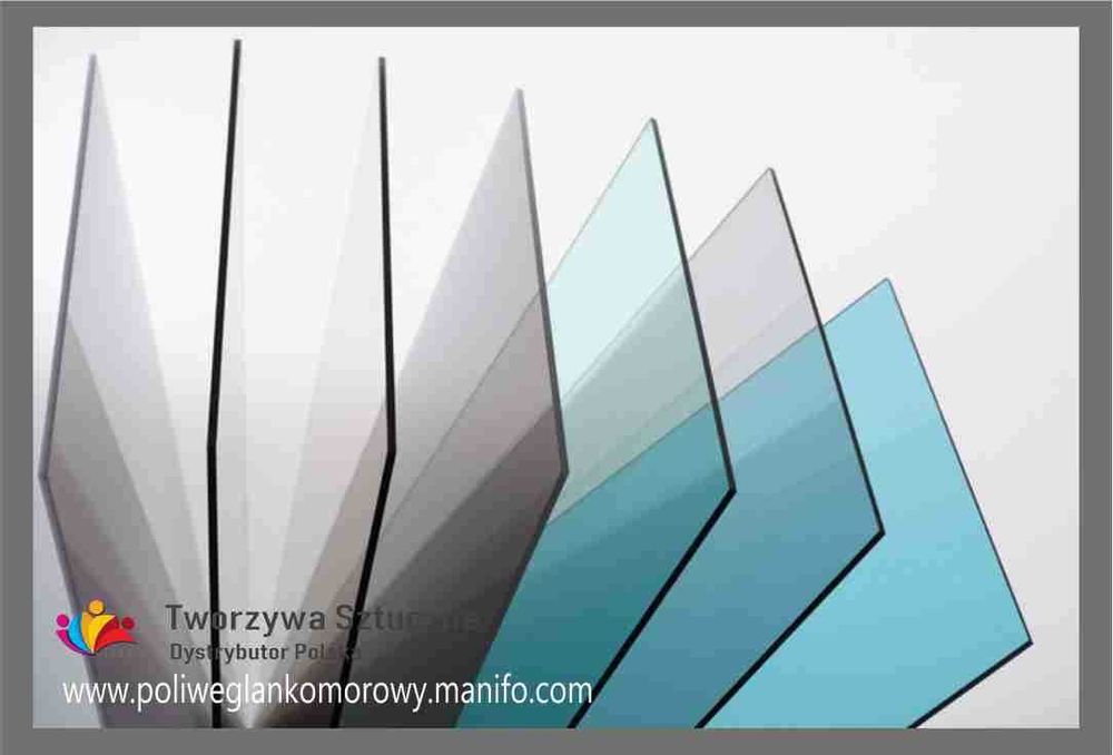 Poliwęglan komorowy Lity płyty wiata taras  4, 6, 8, 10, 16, 20, 32 mm