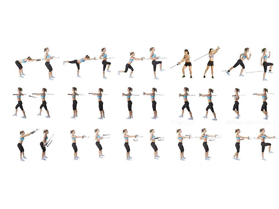 Gumy DO ĆWICZEŃ Zestaw 5 GM OPOROWYCH Trening Taśmy FITNESS Ekspander