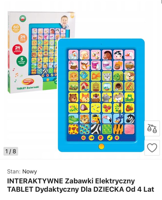 Tablet interaktywny Discovery zwierzaki