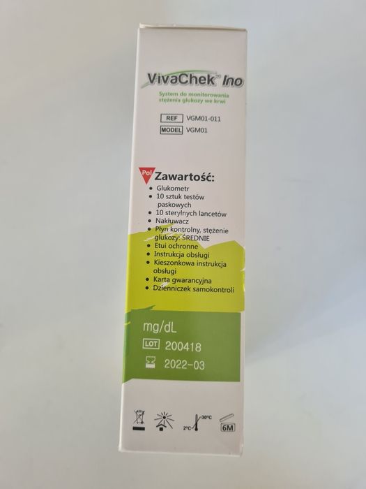 Nowy Elektroniczny Glukometr  CERA-check Viva che