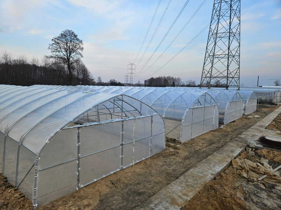 tunel foliowy, konstrukcja tunelu 7 x 30 gotyk