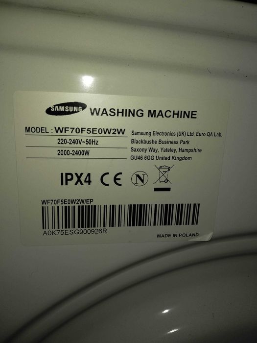 Máquina Lavar roupa Samsung