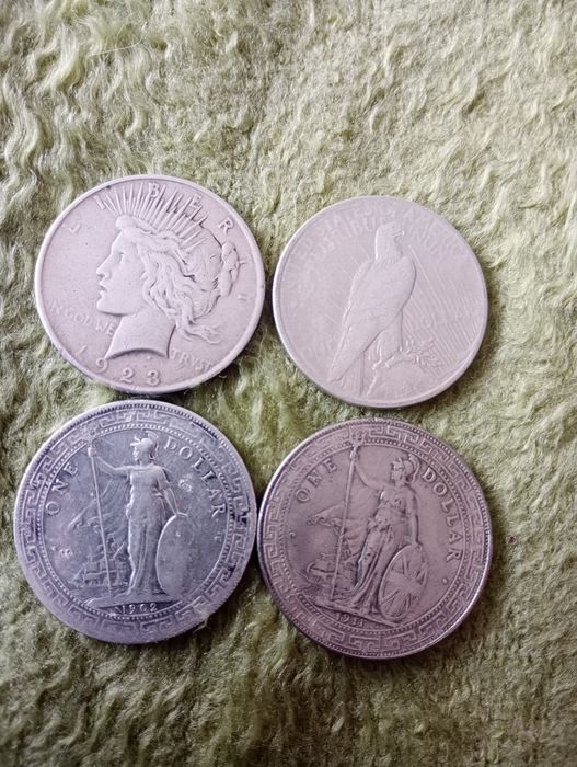Монеты доллары серебро