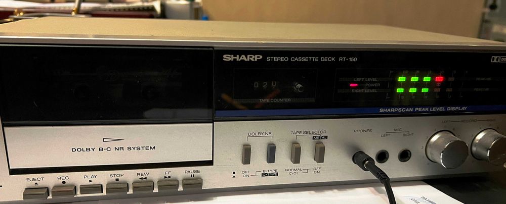 терміново продам SHARP RT-150 Dolby B-C касетна дека вінтаж
